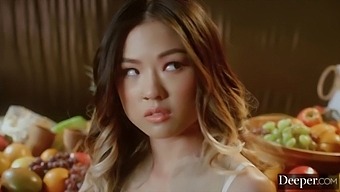 Mona Directs A Five-Person Reverse Group Sex Session With Intense Deep Throat Action