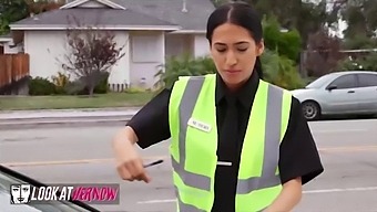 Alex Legend Fucks The Horny Meter Maid With Small Boobs In Various Positions