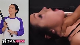 Rosalyn Sphinx Takes On Ricky Johnson'S Big Cock In Deepthroat And Doggystyle Action