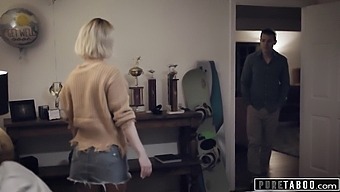 Injured Stepson Receives Assistance From Devoted Stepmom In Pleasuring Himself