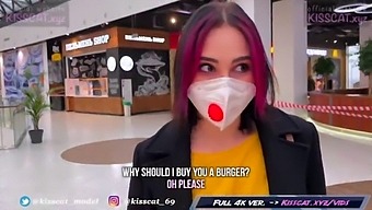 Russian Agent Seduces Student In Public For Passionate Encounter In Fitting Room