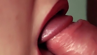 Savor The Sensation: Slow-Motion Closeup Of Oral Pleasure