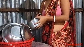 Indian Wife'S Passionate Sex In The Kitchen