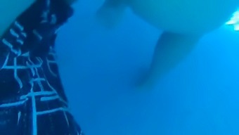 Intense Sex In The Pool With My Girlfriend Ends With A Messy Handjob And A Creampie