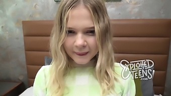 Meet The Petite Blonde With Small Tits Who Enjoys Giving Blowjobs