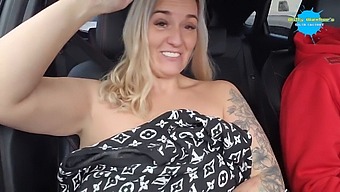 Daring Striptease On Public Roads