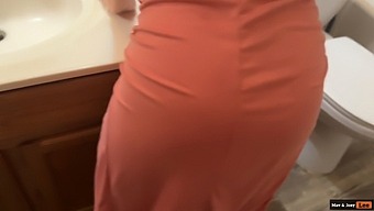 Brunette Milf And Her Mate Sneak Away For A Steamy Thanksgiving Romp