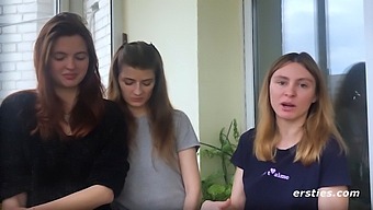 Three Women Engage In Steamy Lesbian Sex After A Hot Threesome
