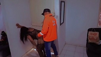 Submissive Girl Gets Fucked By Delivery Man In Erotic Lingerie