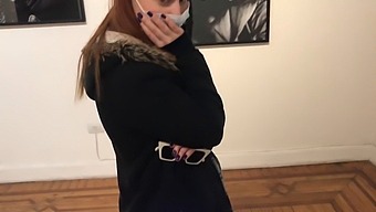 Exploring Sensuality In An Art Gallery With A Vibrator