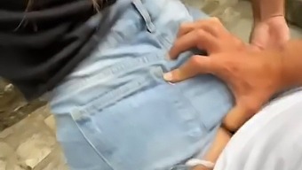 Young Couple'S Daring Outdoor Escapade: A Thrilling Hd Video