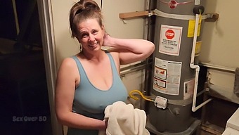 A Lonely Middle-Aged Landlady Seduces Her Tenant With A Handjob And Blowjob