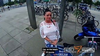 Intense Pov Encounter With Adrienne Kiss Outdoors In Berlin