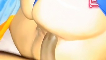 Latina'S Buttocks Receive Cumshot In This Video