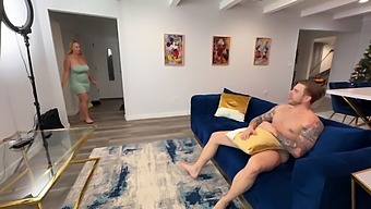 Stepmom And Stepdaughter Indulge In A Threesome With Her Attractive Boyfriend