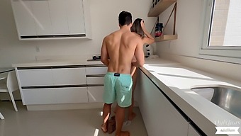 Adakham Video: A Stunning Teen Housewife Gets A Surprise In The Kitchen