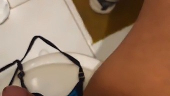 Amateur Girl Teases With Lingerie And Gives A Wet Blowjob