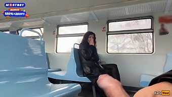 Katty West'S Amazing Public Cumshot And Cumwalk On The Train